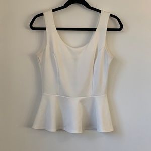 Peplum Tank Top with back zipper